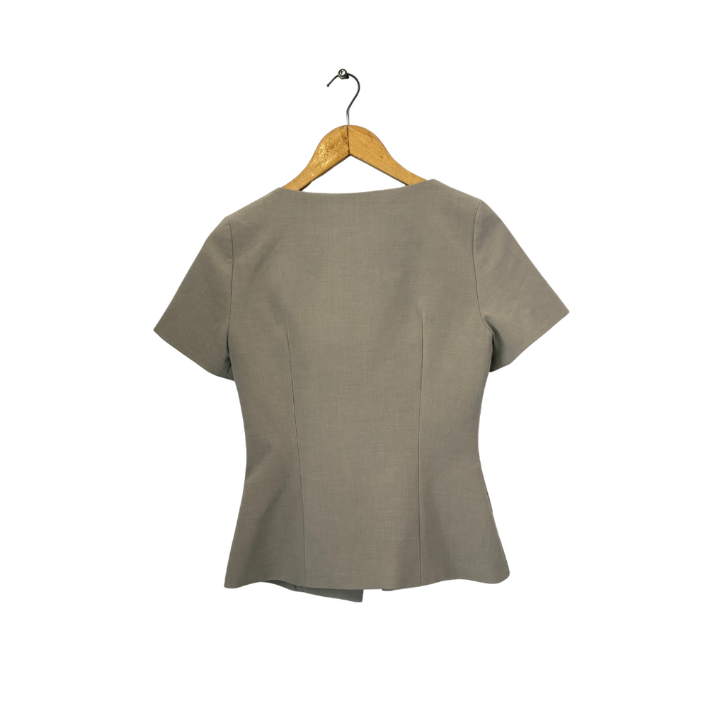 Zara Beige Button Down Blouse | Gently Used |