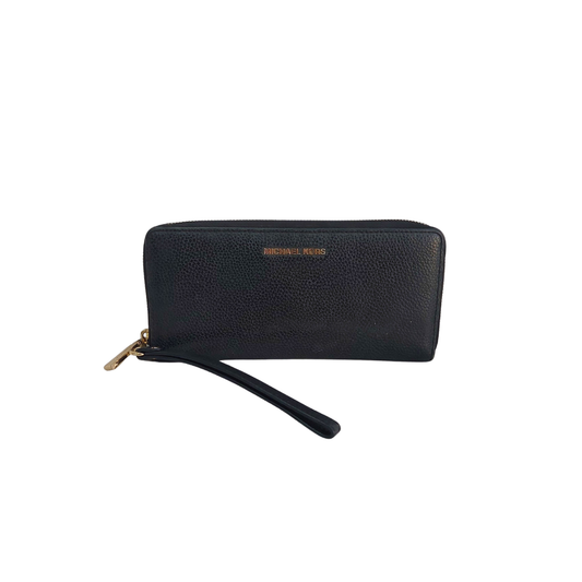 Michael Kors Black Jet Set Travel Continental Wristlet Wallet | Pre Loved |