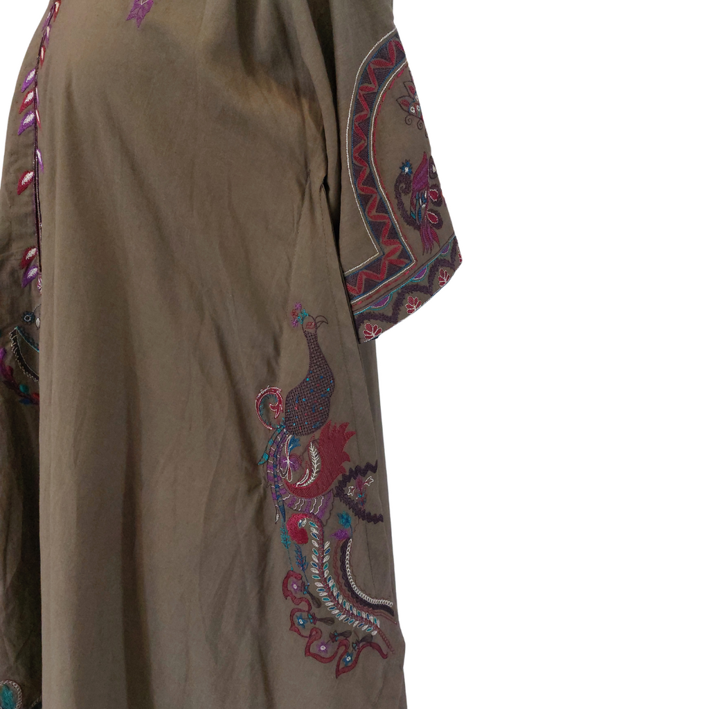 Misha Lakhani Olive Embroidered Kurta | Gently Used |