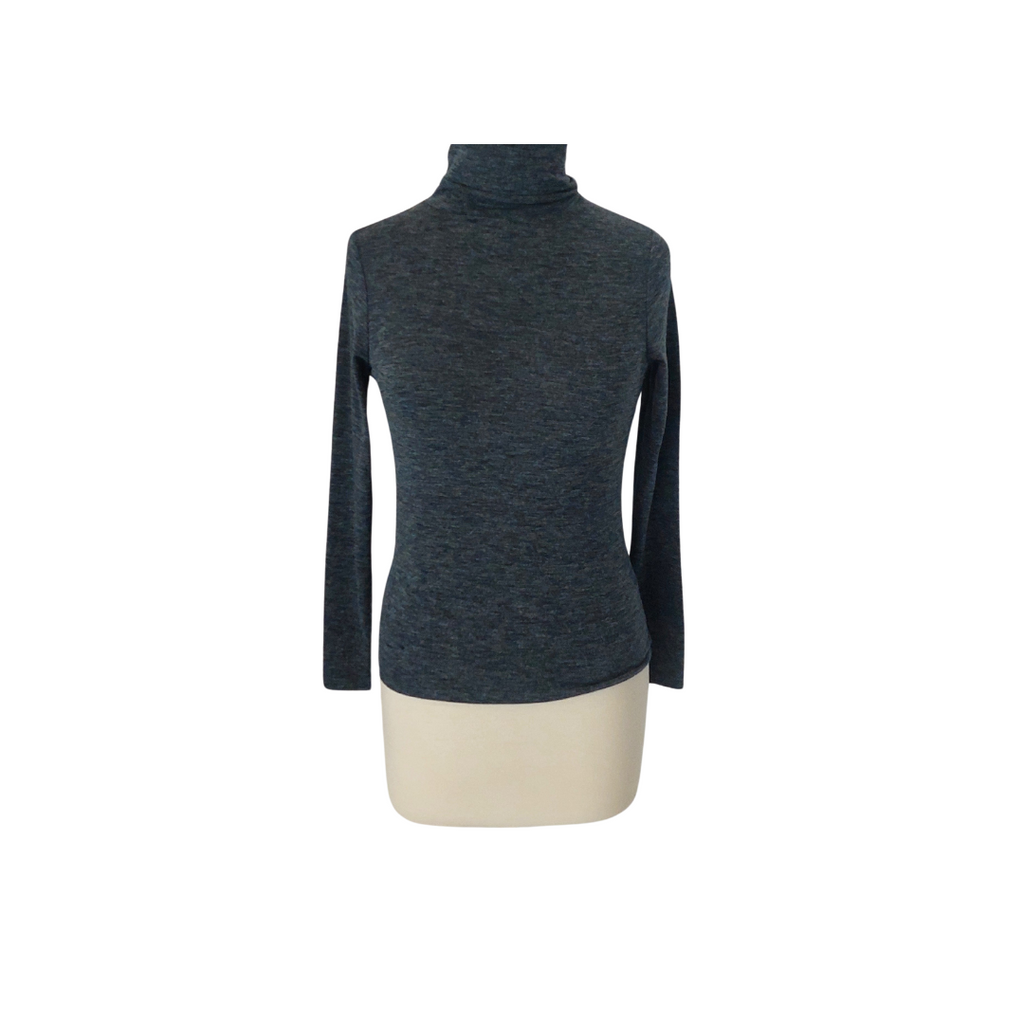 Mango Grey Knit Turtle-neck Top | Like New |