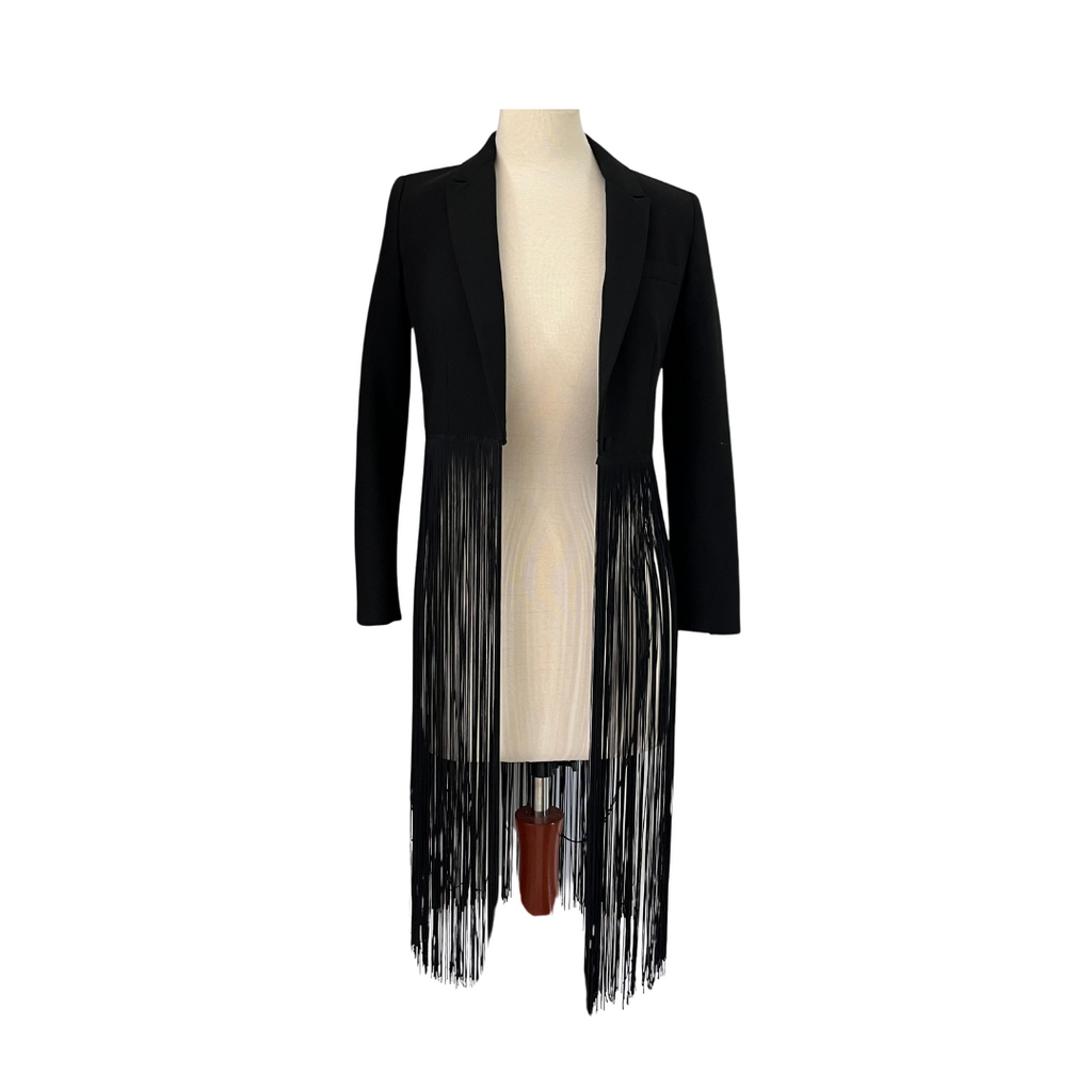 ZARA Black Fringe Blazer  | Gently Used |