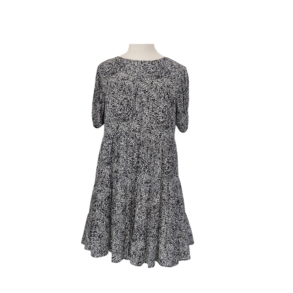 Next Black & White Printed Knee-Length Dress | Gently Used |