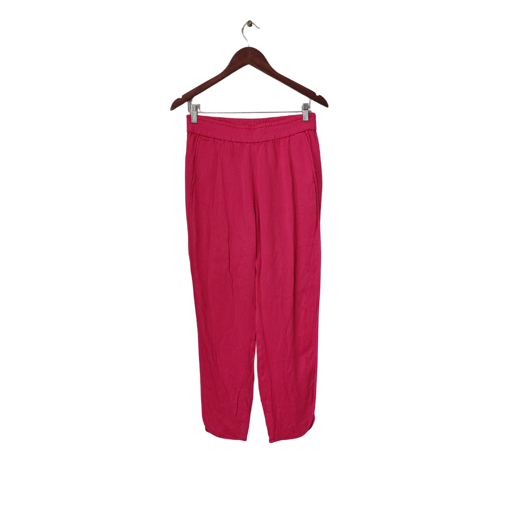 ZARA Hot Pink Satin Loose Fit Pants | Pre loved |