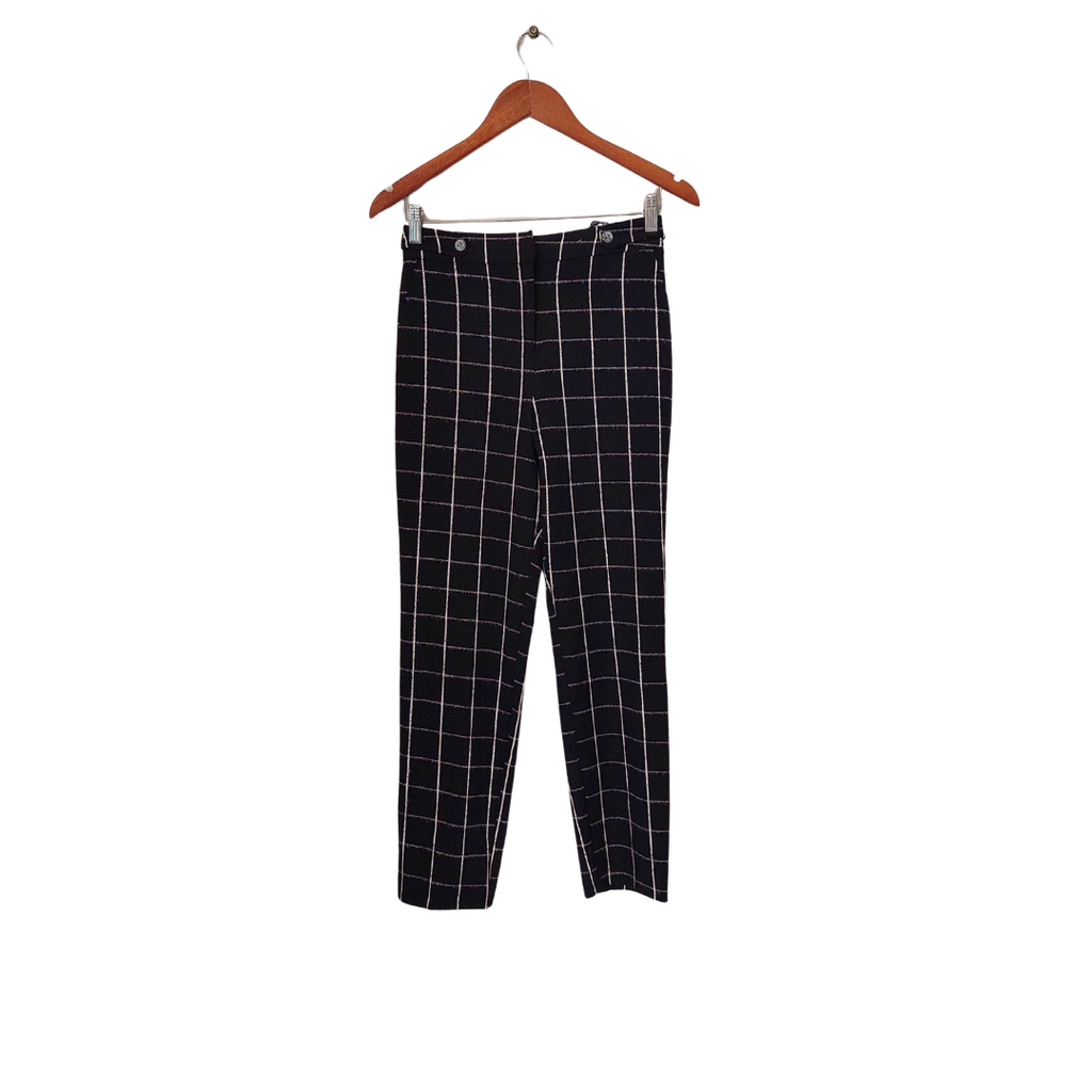 Top Shop Black & White Check Straight Pants | Gently Used |