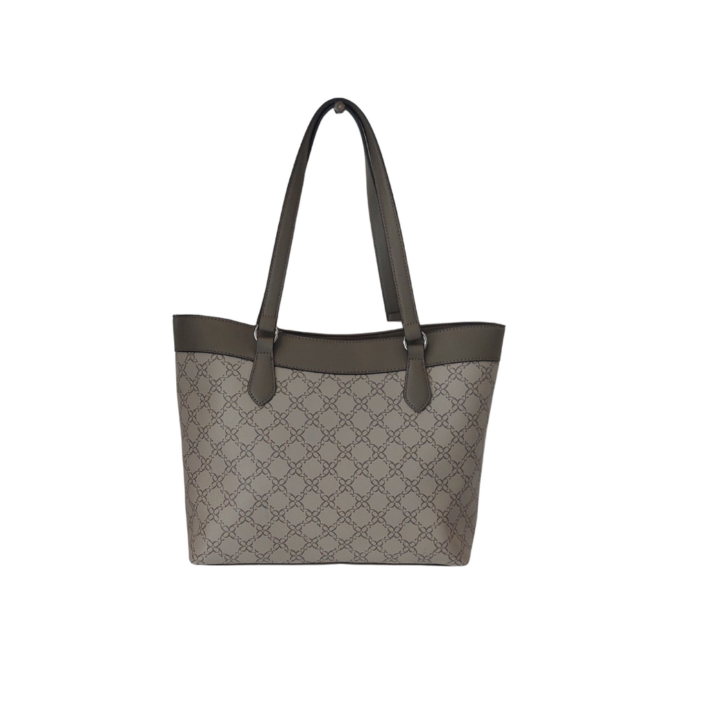 Nine West Grey Lior Cinder Logo Tote | Brand New |