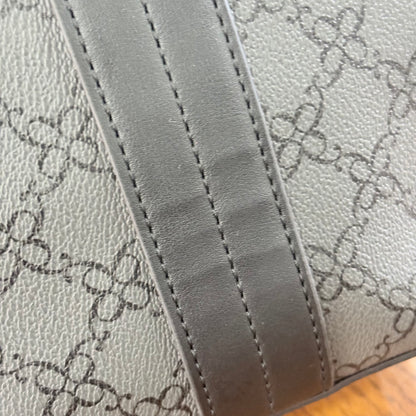 Nine West Grey And Black Lior Monogram Tote Bag | Gently Used |