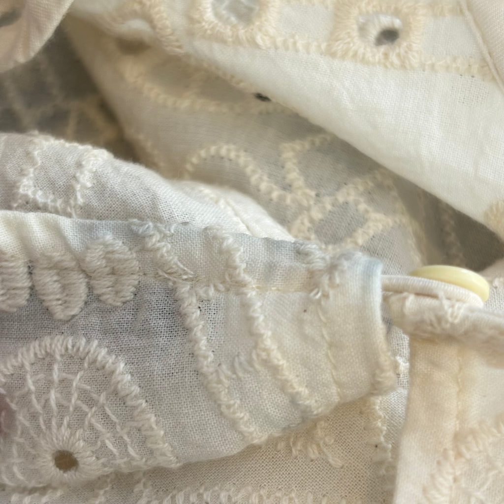 Zara Cream Cut Work Top | Pre Loved |