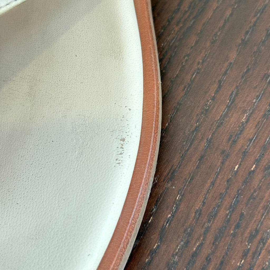 Tory Burch Ivory Leather Benton Thong Sandals | Pre Loved |