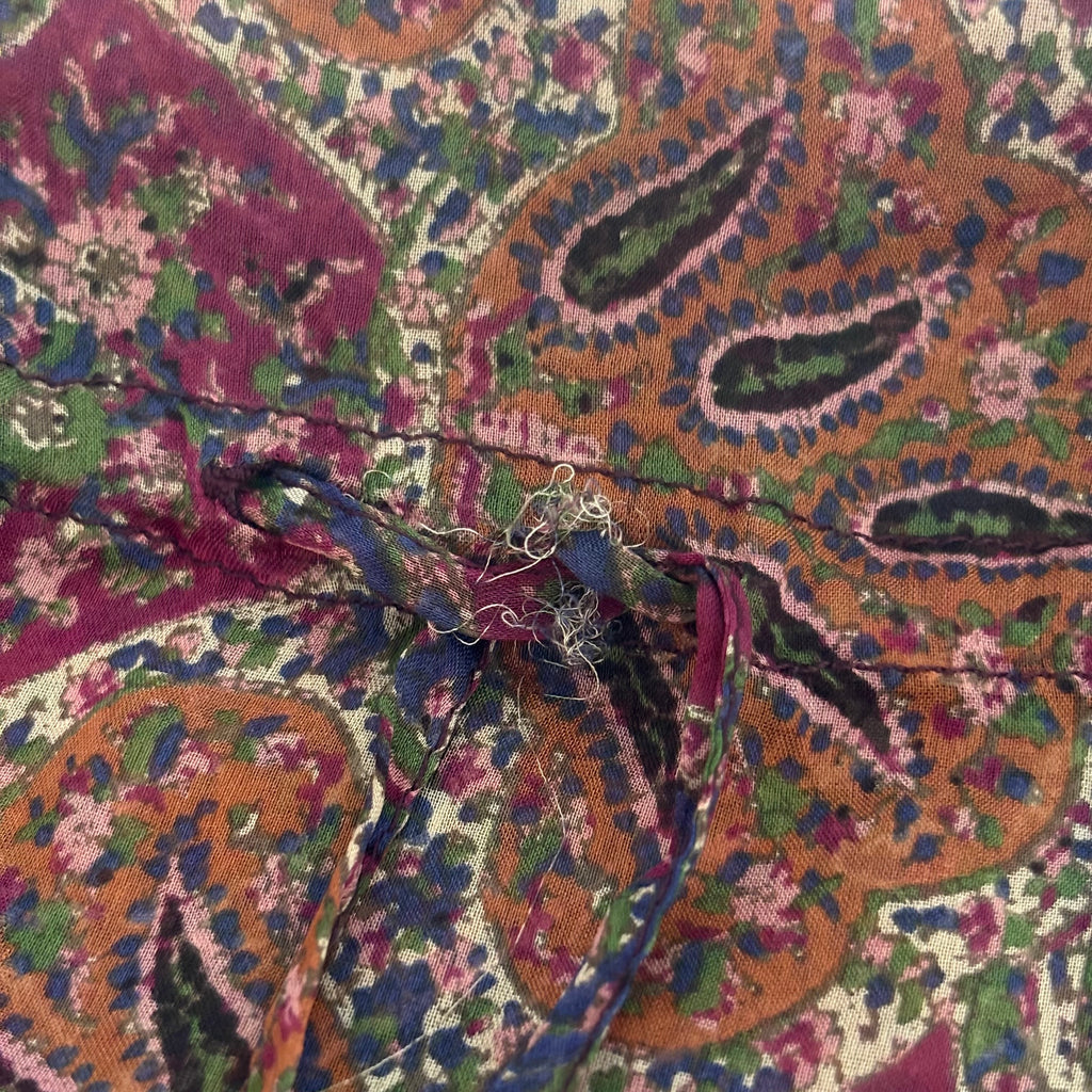 ZARA Multi-Color Printed 100% Silk Poncho Top | Gently Used |