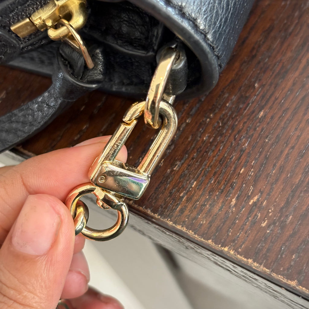 Tory Burch Black Leather Britten Combo Crossbody Bag | Pre Loved |