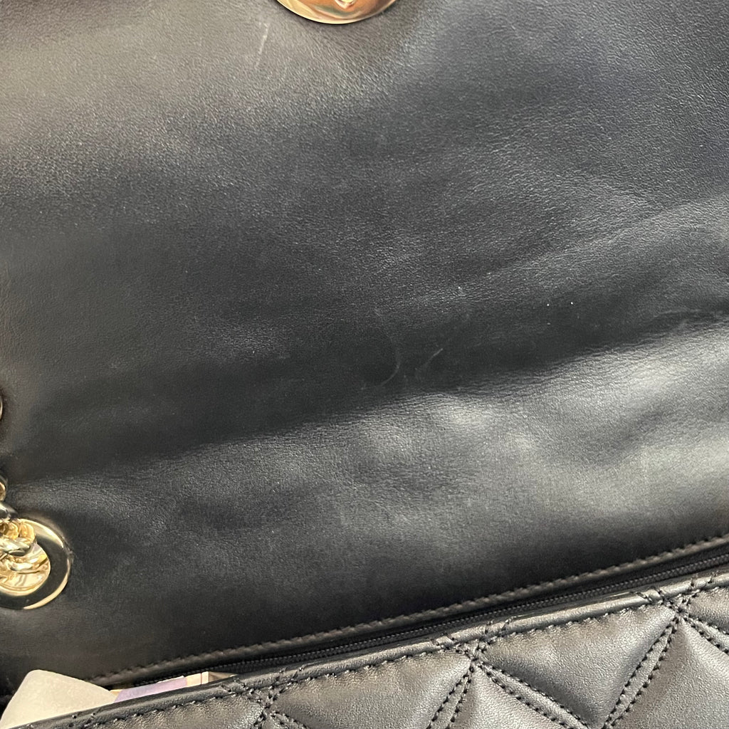 Kate Spade Black Natalia Medium Flap Shoulder Bag | Pre Loved |