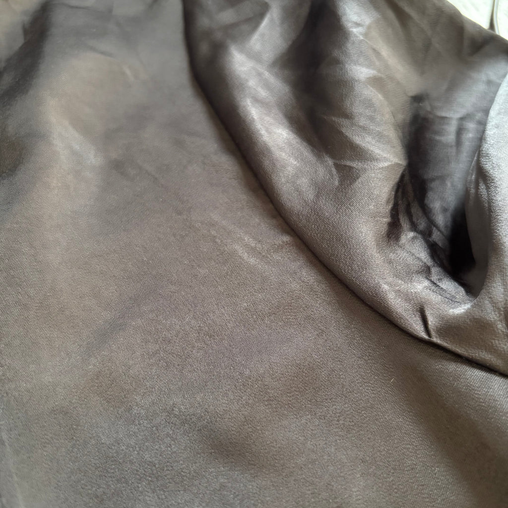H&M Black Satin Long Tunic | Pre Loved |