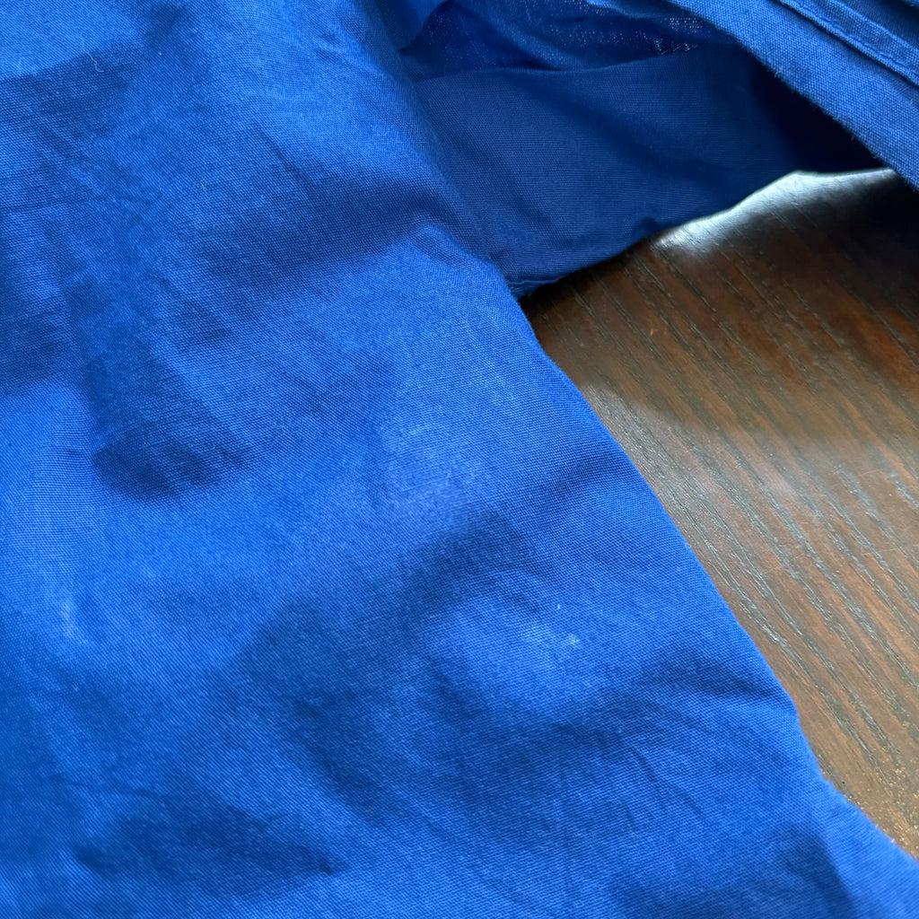 ZARA Royal Blue Collared Front Knot Top | Gently Used |