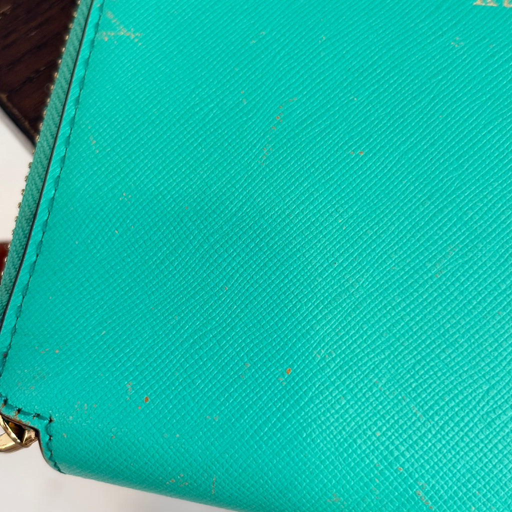 Kate Spade Green Cobble Hill Lacey Zip Around Wallet | Pre Loved |