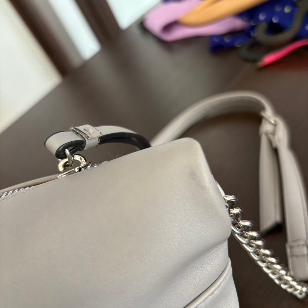 Nine West Grey Fold Over Crossbody Bag | Gently Used |
