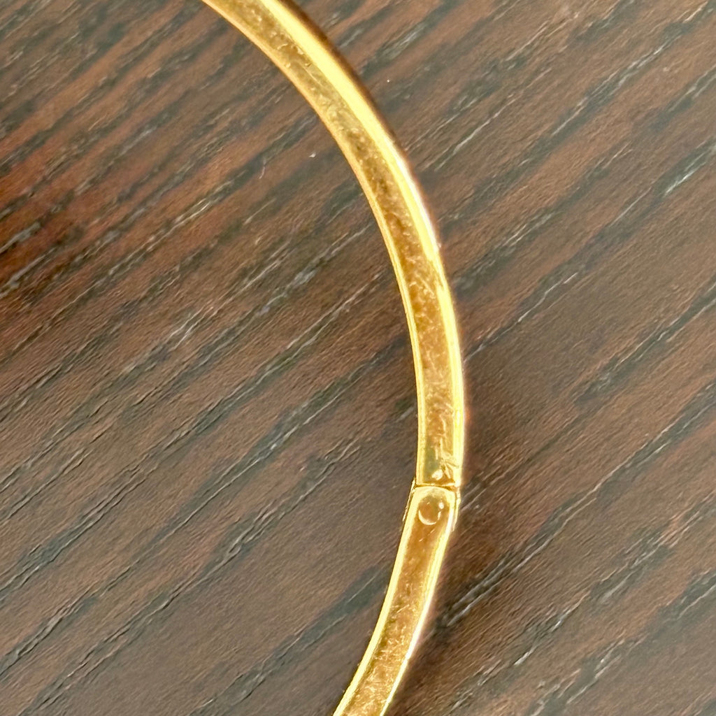 Kate Spade Gold Thin Metal Bangle | Pre Loved |