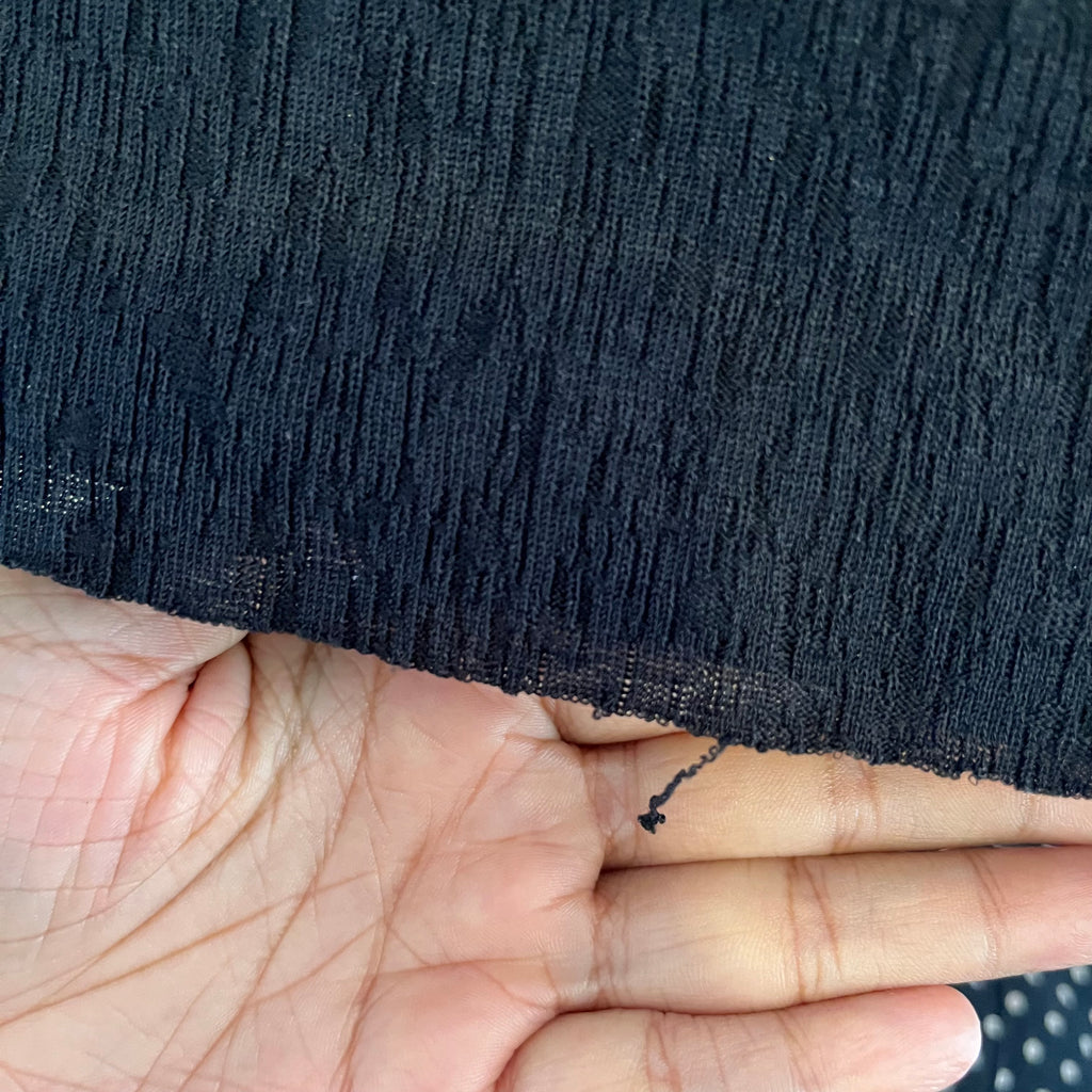 Mango Black V-neck Sleeveless Crinkle Top | Pre Loved |