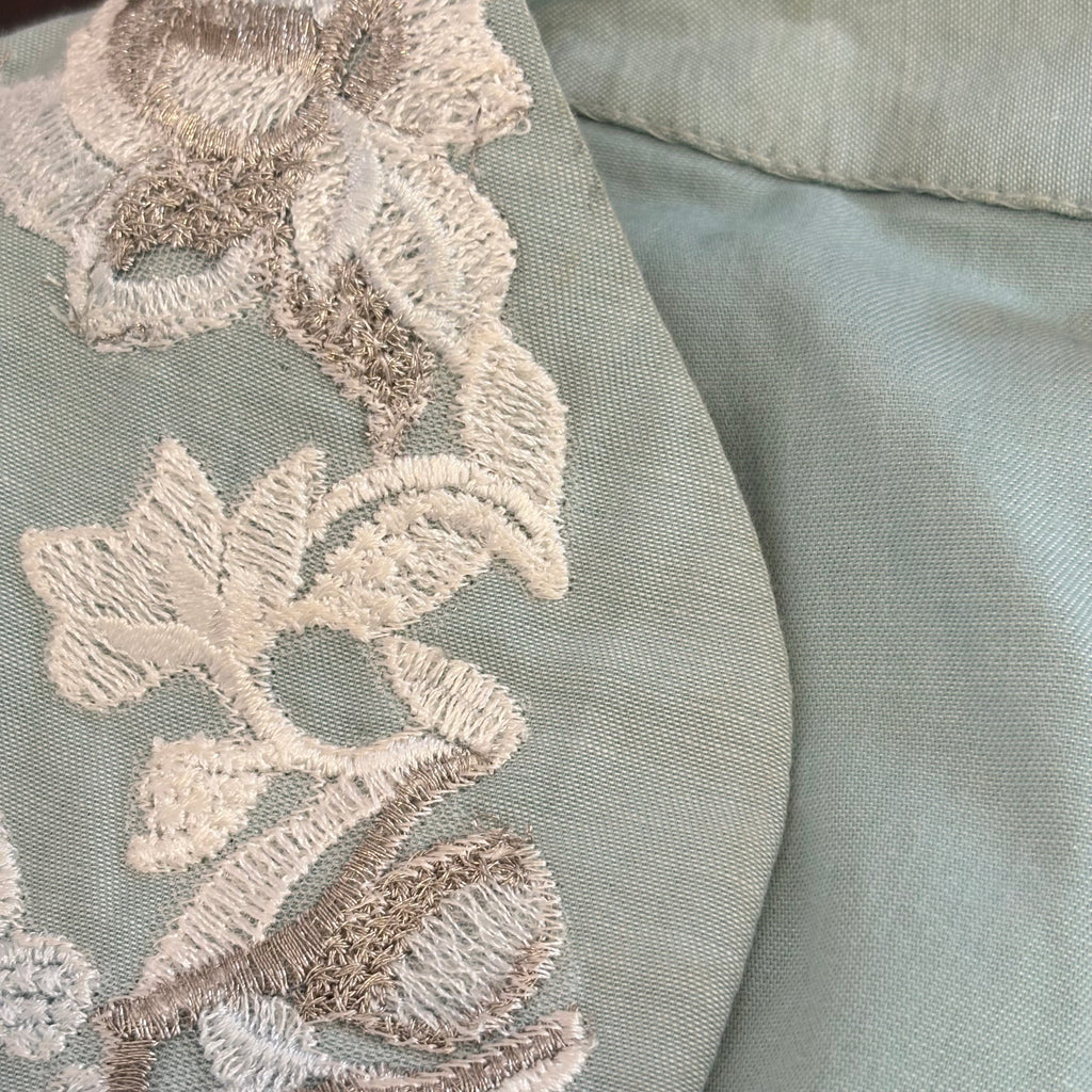 Riffat Aliani Light Blue Embroidered Outfit (2 Pieces) | Gently Used |