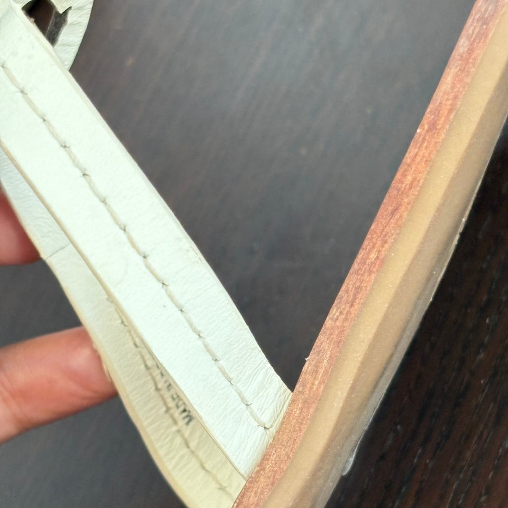 Tory Burch Ivory Gabriel Thong  | Pre Loved |