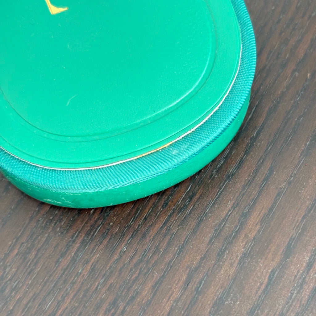 ZARA Green Woven Rhinestone Slip On Flat Sandals | Gently Used |