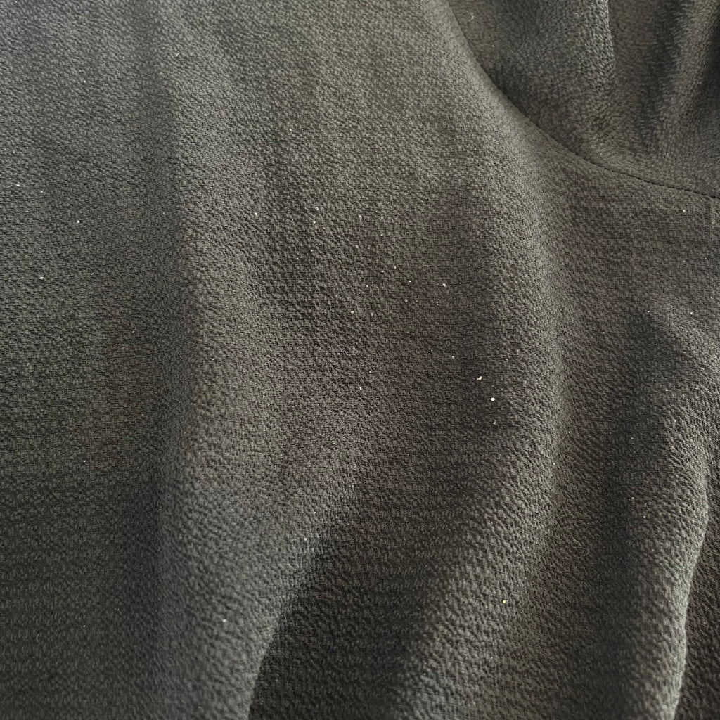 Papaya Black With Red Side Stripe Cinched Waist Midi Dress | Pre Loved |