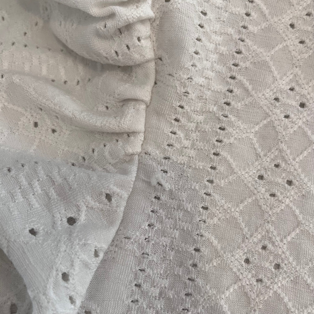 New Look White Short Puff Sleeves Peplum Chicken Blouse | Gently Used |