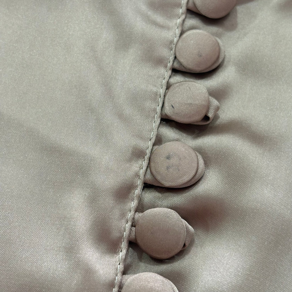 Samar Mehdi Light Brown/ Bronze Silk Top | Pre Loved |