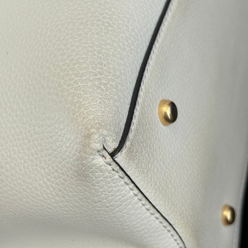 Tory Burch Ivory 'Perry' Triple Compartment Tote Bag | Pre Loved |