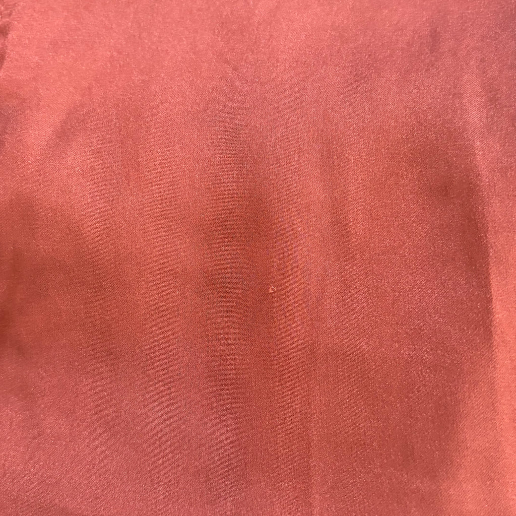 H&M Rust Satin Collared Shirt | Pre Loved |