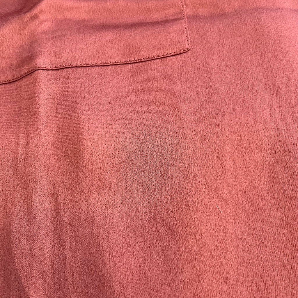 Mango Pink Satin Collared Top | Pre Loved |