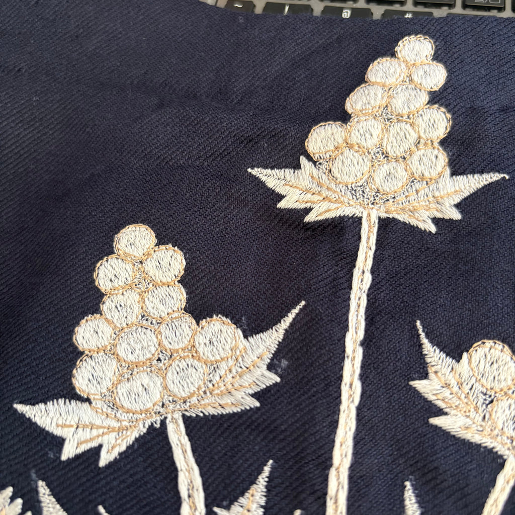 Shehrnaz Navy Embroidered Boxy Kurta | Gently Used |
