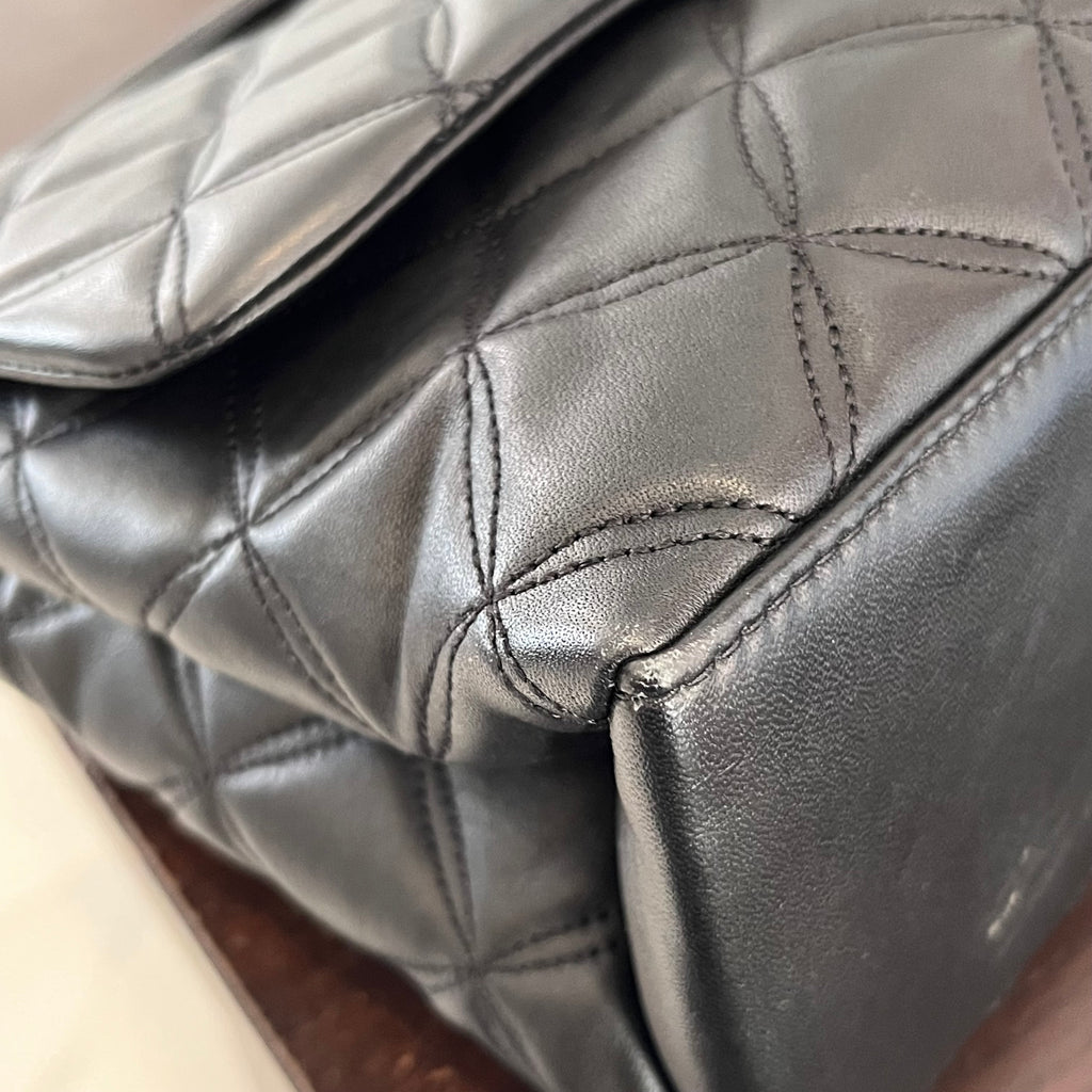 Kate Spade Black Natalia Medium Flap Shoulder Bag | Pre Loved |