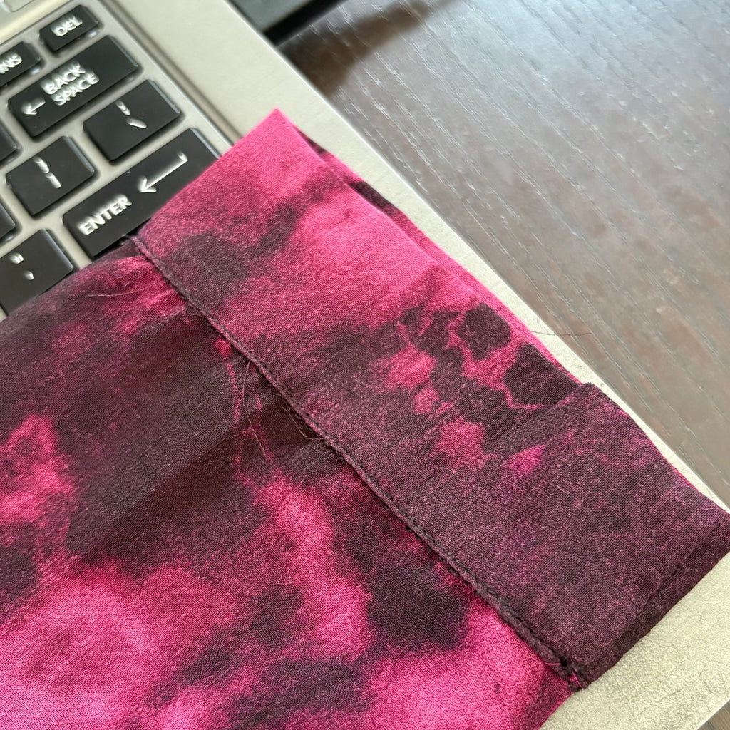 ZARA Pink & Black Sheer Collared Top | Gently Used |