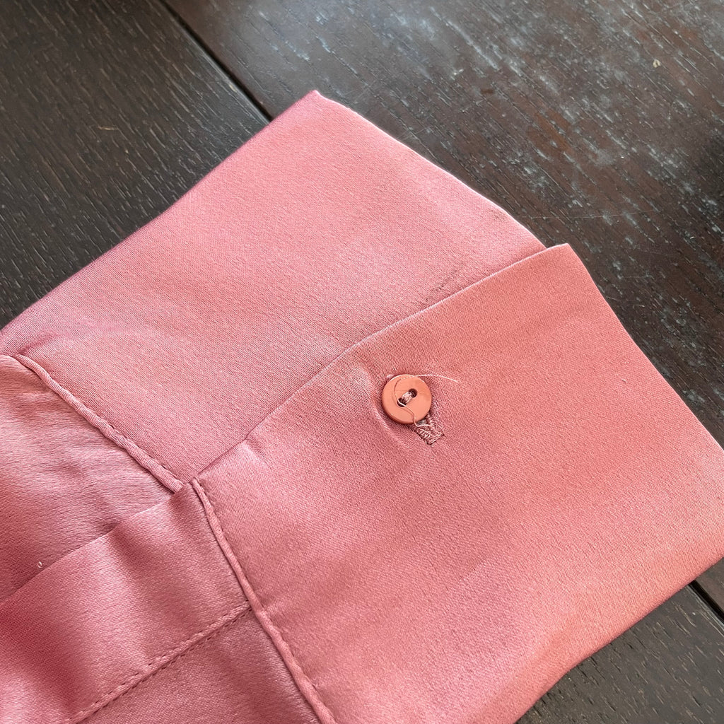 Mango Pink Satin Collared Top | Pre Loved |