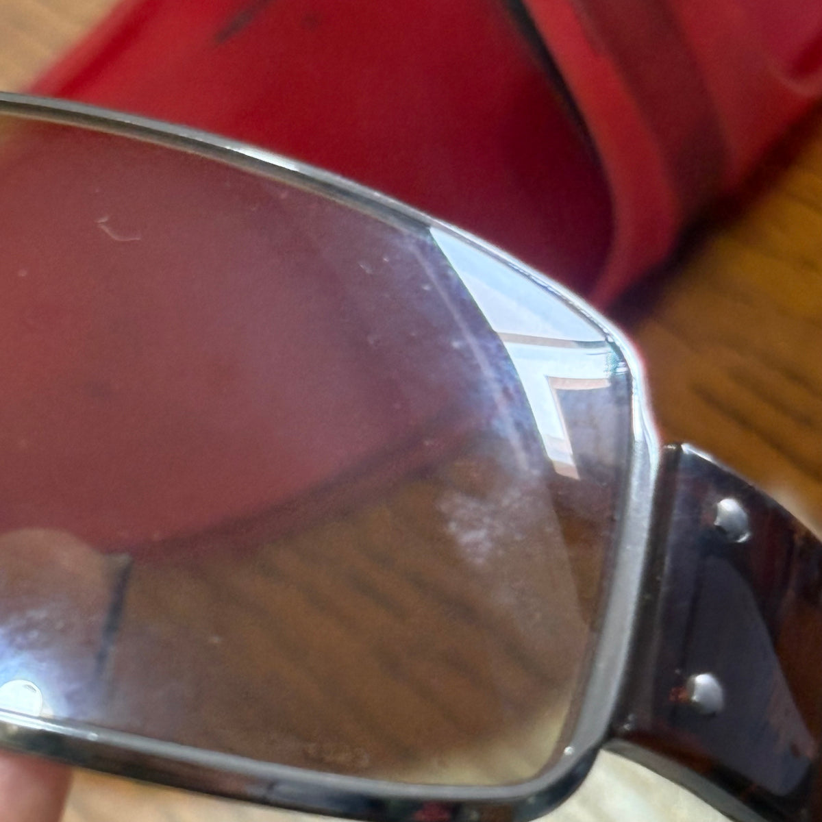 Prada Brown Shield Sport Logo Gradient Sunglasses | Pre Loved |