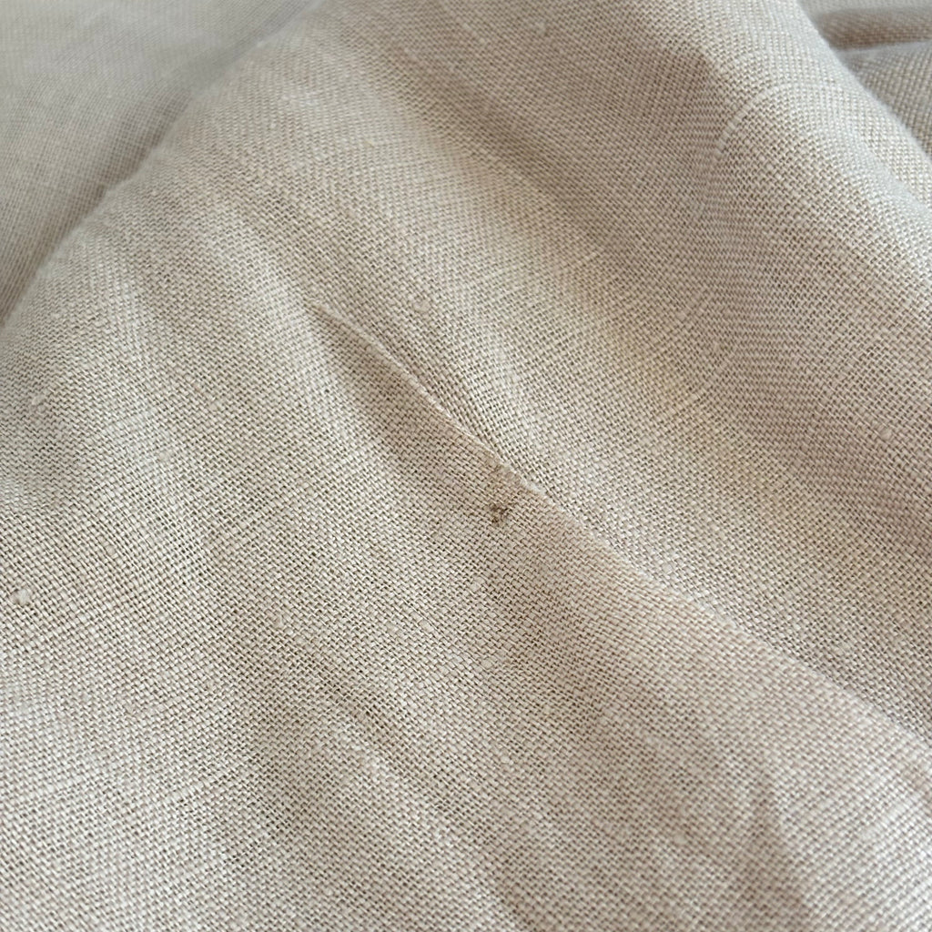 ZARA Beige 100% Linen Collared Button Down Shirt | Gently Used |