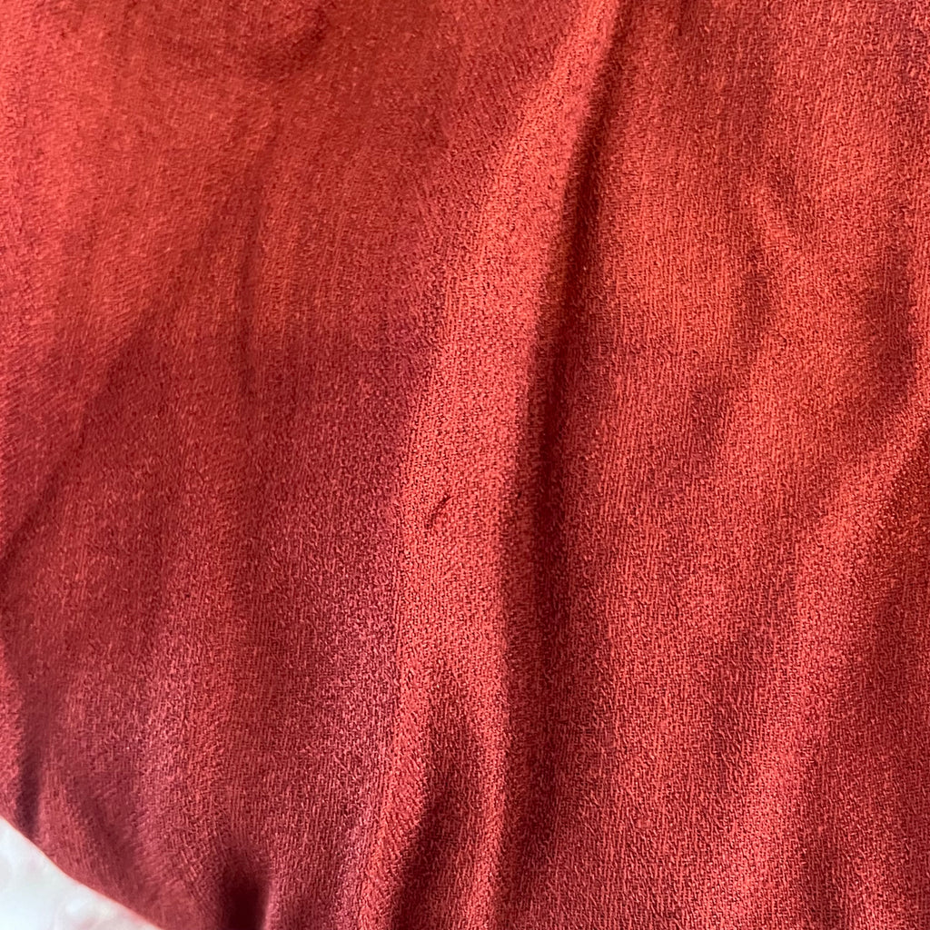 H&M Rust Button Down Top | Pre Loved |
