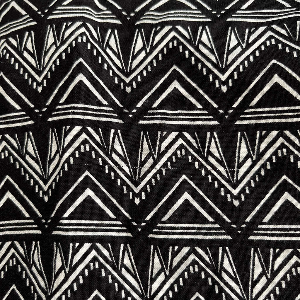 H&M Black & White Printed Knee-length Dress | Gently Used |