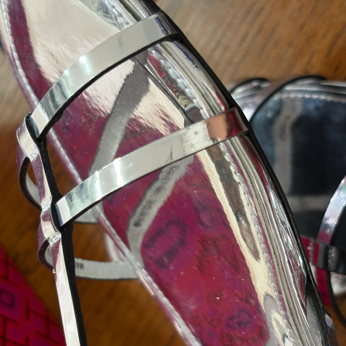 Tory Burch Metallic Silver Capri Gladiator Sandal | Brand New |