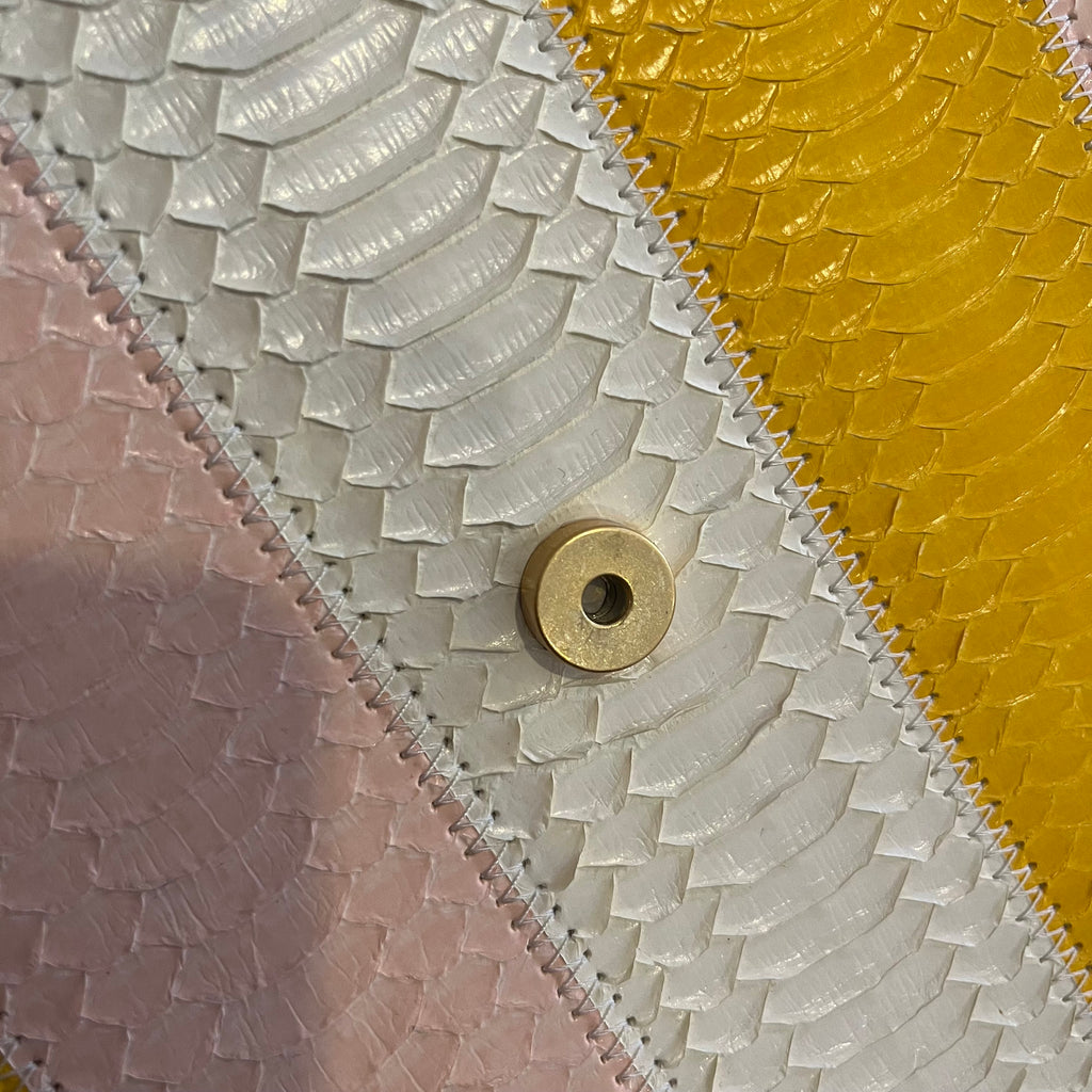 Tory Burch Gemini Link Snakeskin Medium Shoulder Bag | Gently Used |