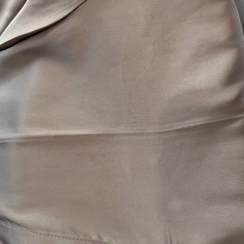 H&M Grey Satin Collared Top | Pre Loved |