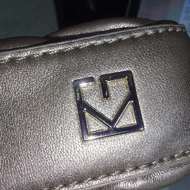 Kate Gray Silver Metallic Quilted Leatherette Crossbody Bag | Brand New |