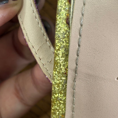 Zara Multicolor Glitter Shiny Multi-Strap Sandals | Pre Loved |