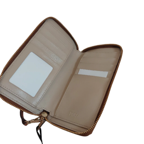 DKNY Tan Leather 'Bryant Phone Wallet | Brand New |