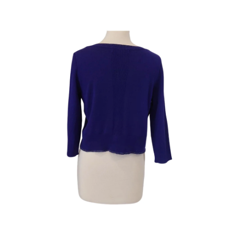 Principles By Ben Di Lisi Purple Knit Cardigan | Gently Used |