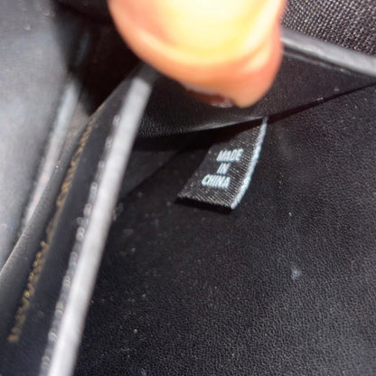 Emporio Armani Black Monogram Mini Tote Bag | Gently Used |