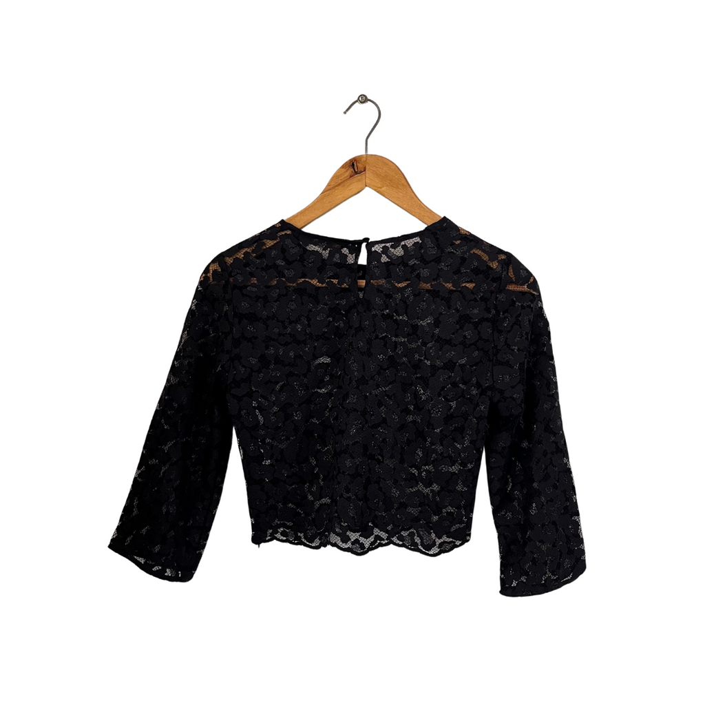 Zara Black Lace Top | Like New |