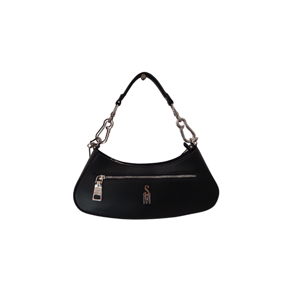 Steve Madden BWREN Black Leatherette Baguette Shoulder Bag | Pre Loved |