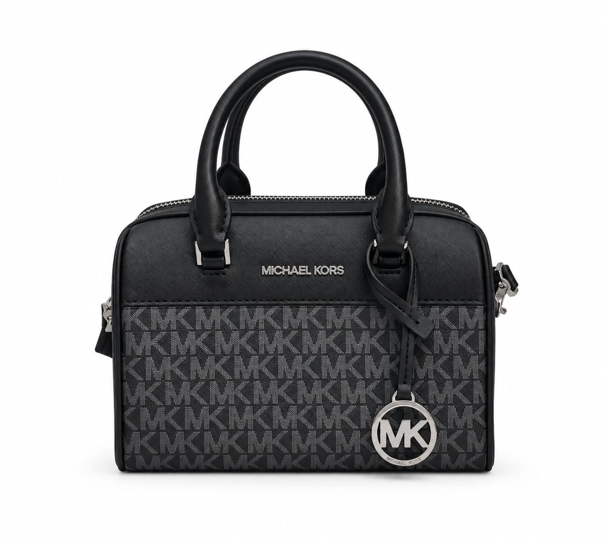 Michael Kors Black Travel Extra-Small Signature Duffel Crossbody Bag | Gently Used |