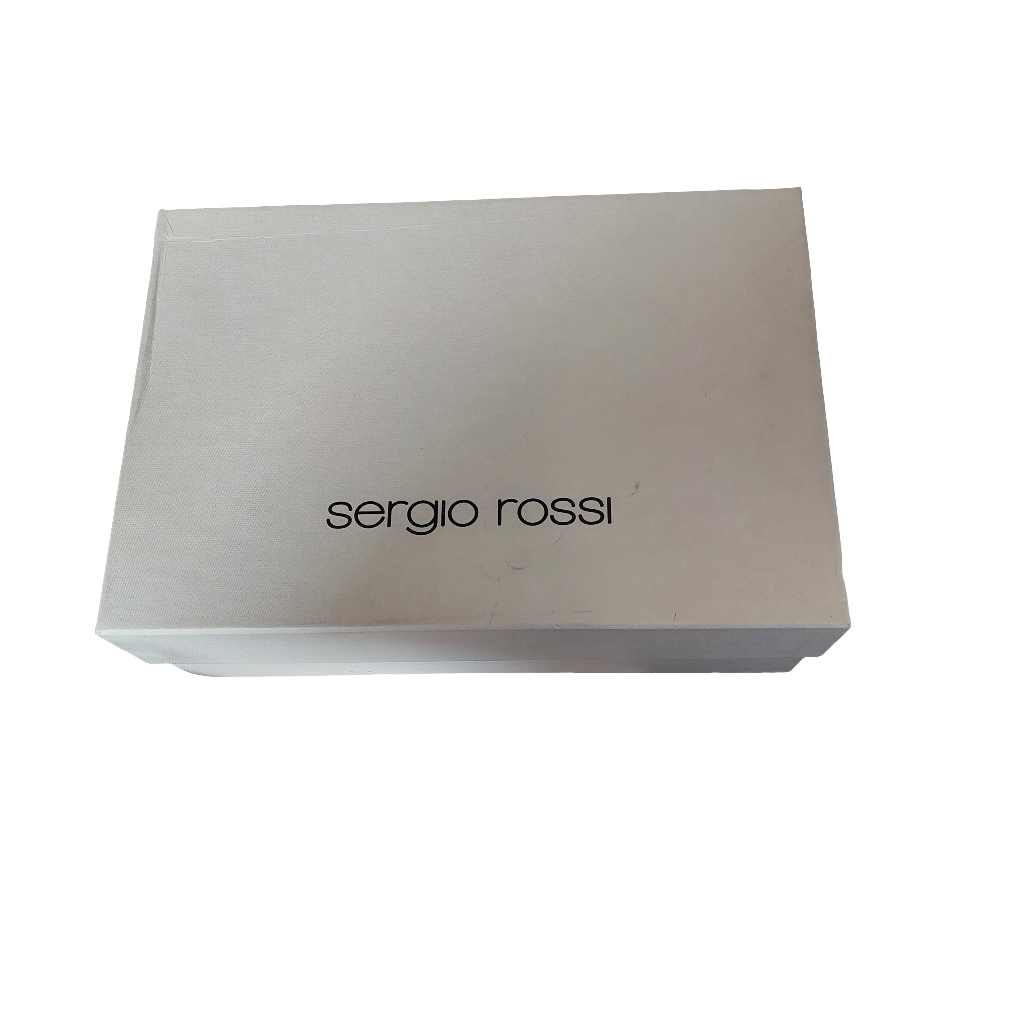 Sergio Rossi Rose Pink Metallic Leather Heels | Pre Loved |